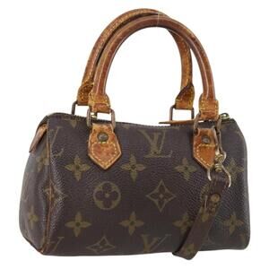 LOUIS VUITTON Monogram Mini Speedy Hand Bag M41534 LV Auth 145048